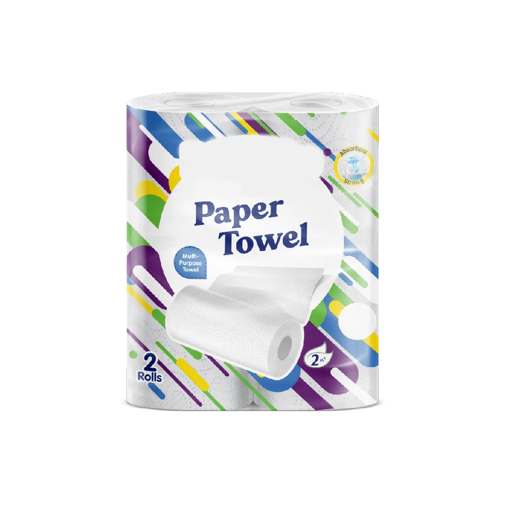 Индивидуальная этикетка от производителя, многофункциональное кухонное бумажное полотенце на заказ, 2 рулона, 2 слоя