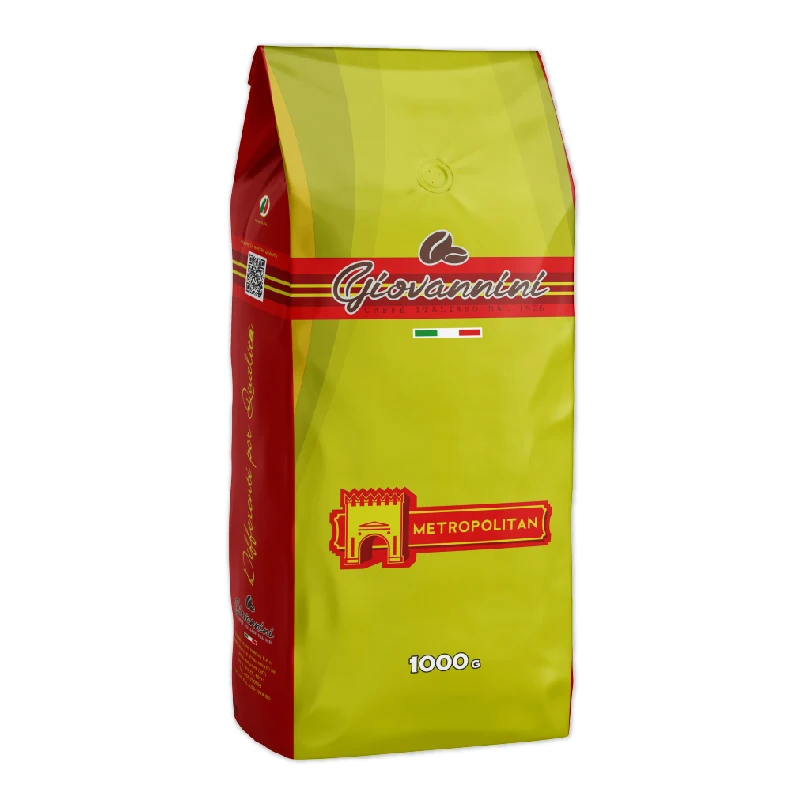 Top Rank - Italian Coffee - Giovannini Metropolitan 1KG Coffee Beans - Roasted Coffee - Full Body - for sell