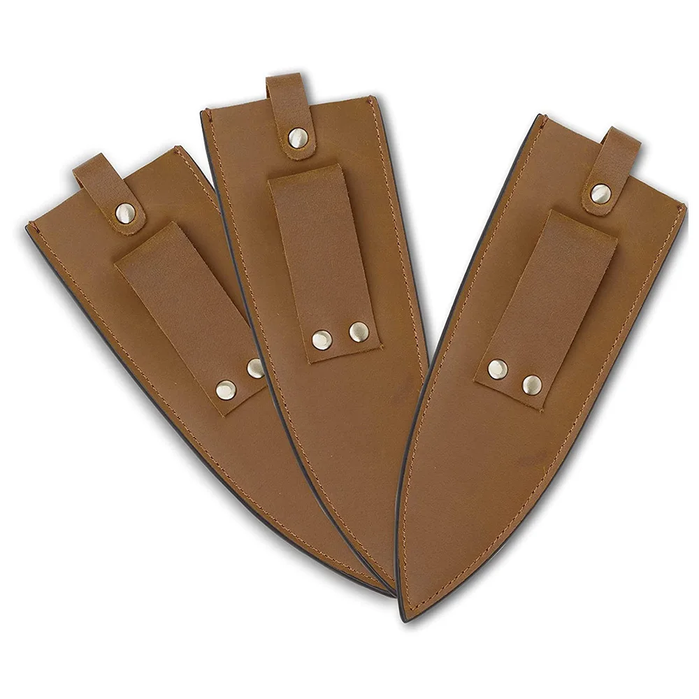 Custom Size Handmade Professional Leather Knife Sheath 8 Inch Chef Knife Guard Heavy Duty Universal Knife Cover or Sleeves