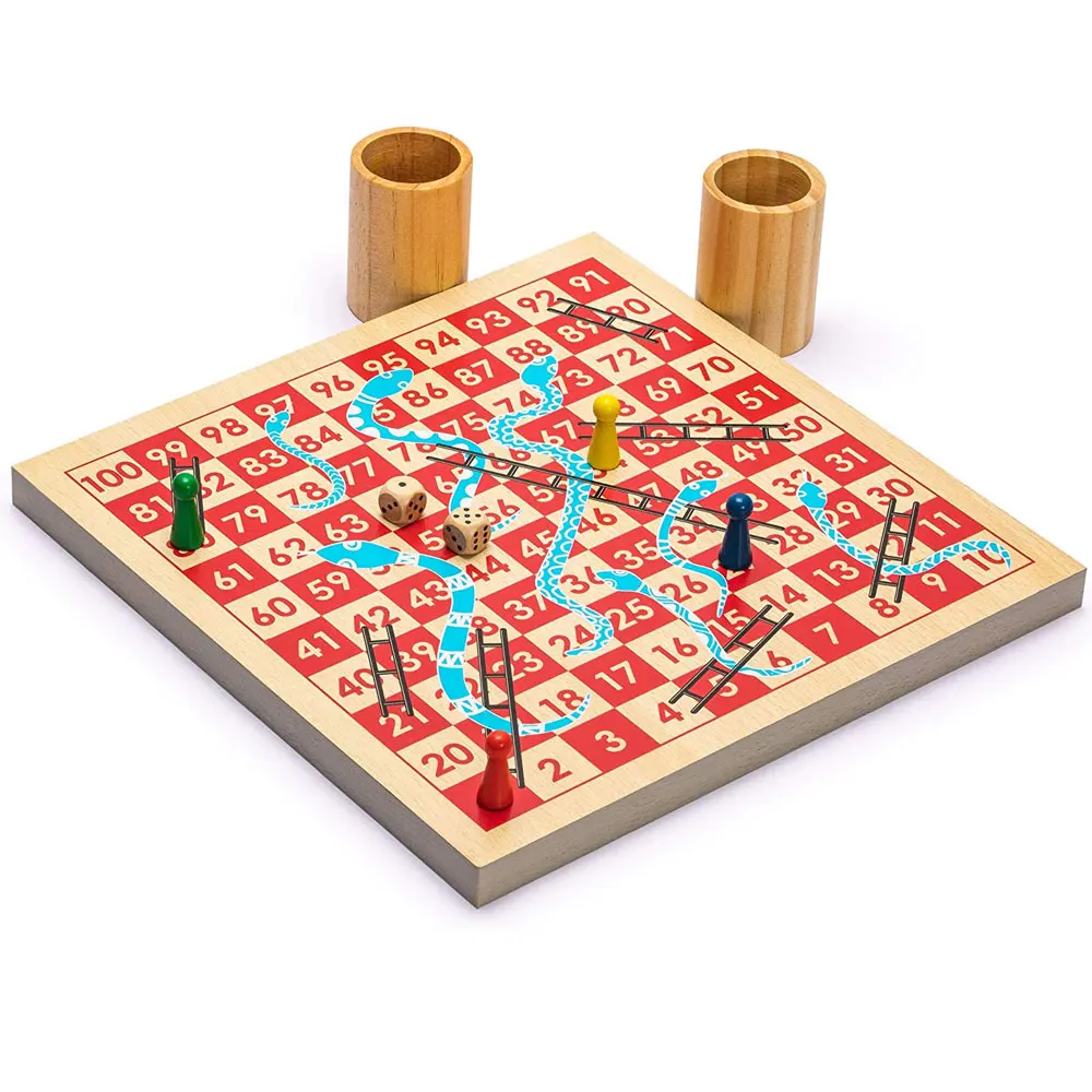 High quality 4 in1 Combined Ludo snake & ladder carrom Board Game Ludo Board Game Manufacturer Supplier Custom Folding Ludo