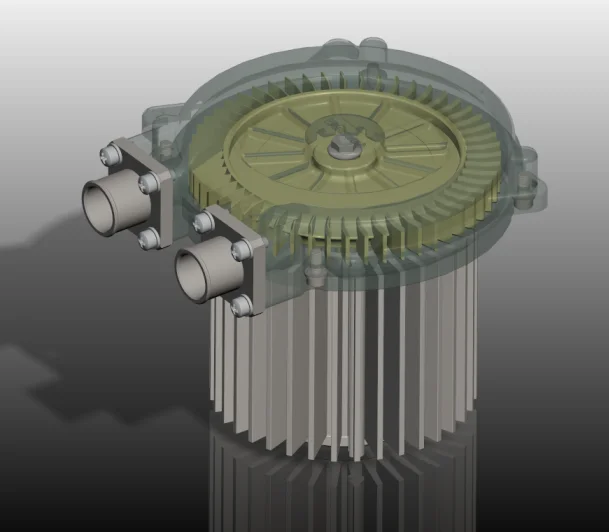 110mm small sized 32kPa 15CFM air flow fuel cell used 48v dc brushless electric high pressure vortex regenerative blower