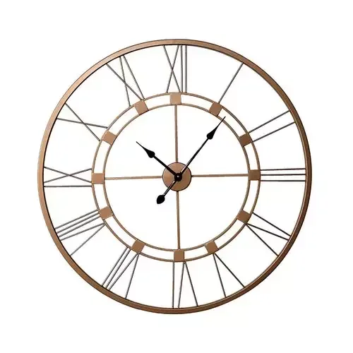 Modern wall clock for Living Room Bed Room hotel Home Metal Wire Stylish wall decorative Gold color Best design Dots wall clock