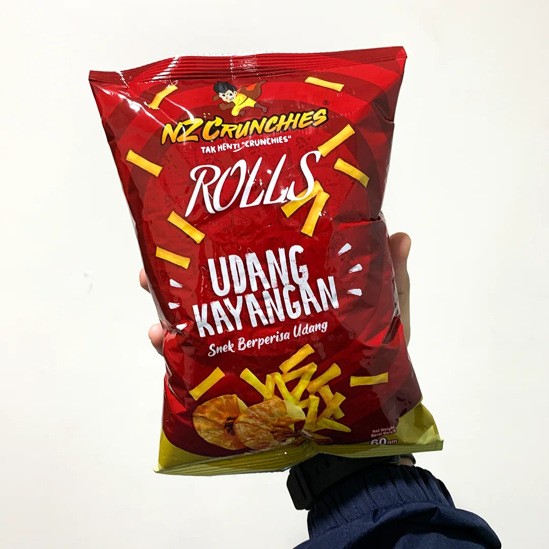 Best Selling Delicious NZC Rolls Udang Kayangan (PRAWN) Bag Packaging Package Processing Type Fried Unique Crunchiness