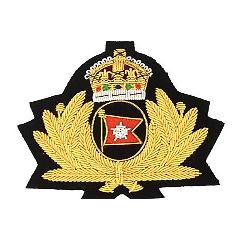 Hand Embroidered Bullion and Wire Blazer Badge Masonic Badges High Quality Top Selling Custom Made Custom Logo Printing Magnetic