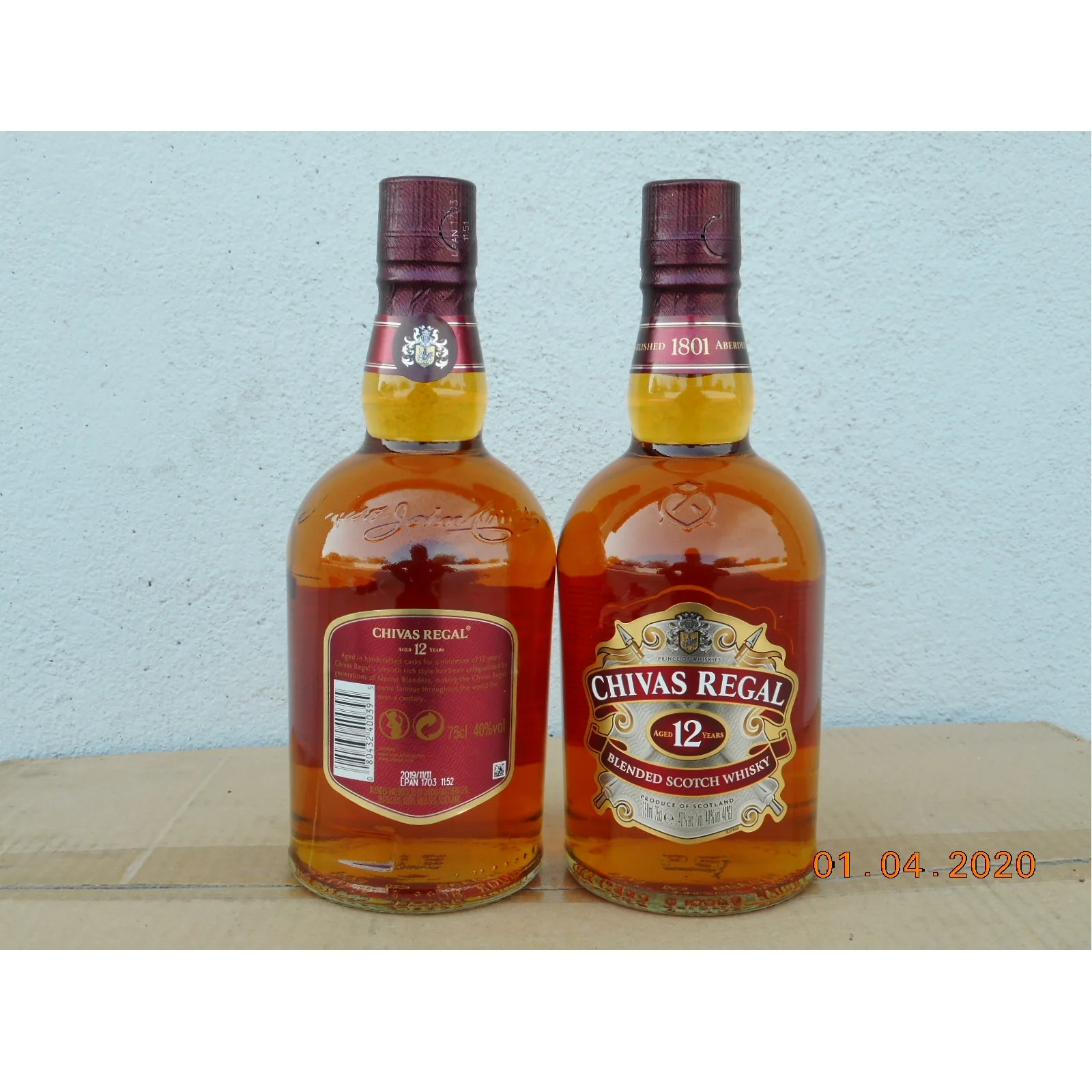 
HIGH PREMIUM 75CL 12YRS 40% Vol. SCOTTISH ALCOHOL CHIVAS REGAL WHISKY IN GIFT PACKING 