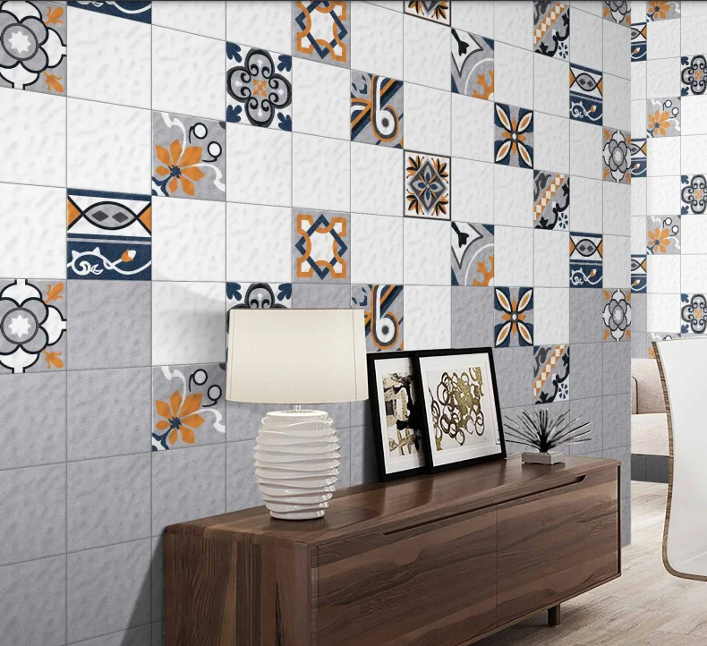 Ceramic Wall Tiles Reasonable Price Expertly Made Tiles High Durability 9 mm thickness Size 200x200  mm