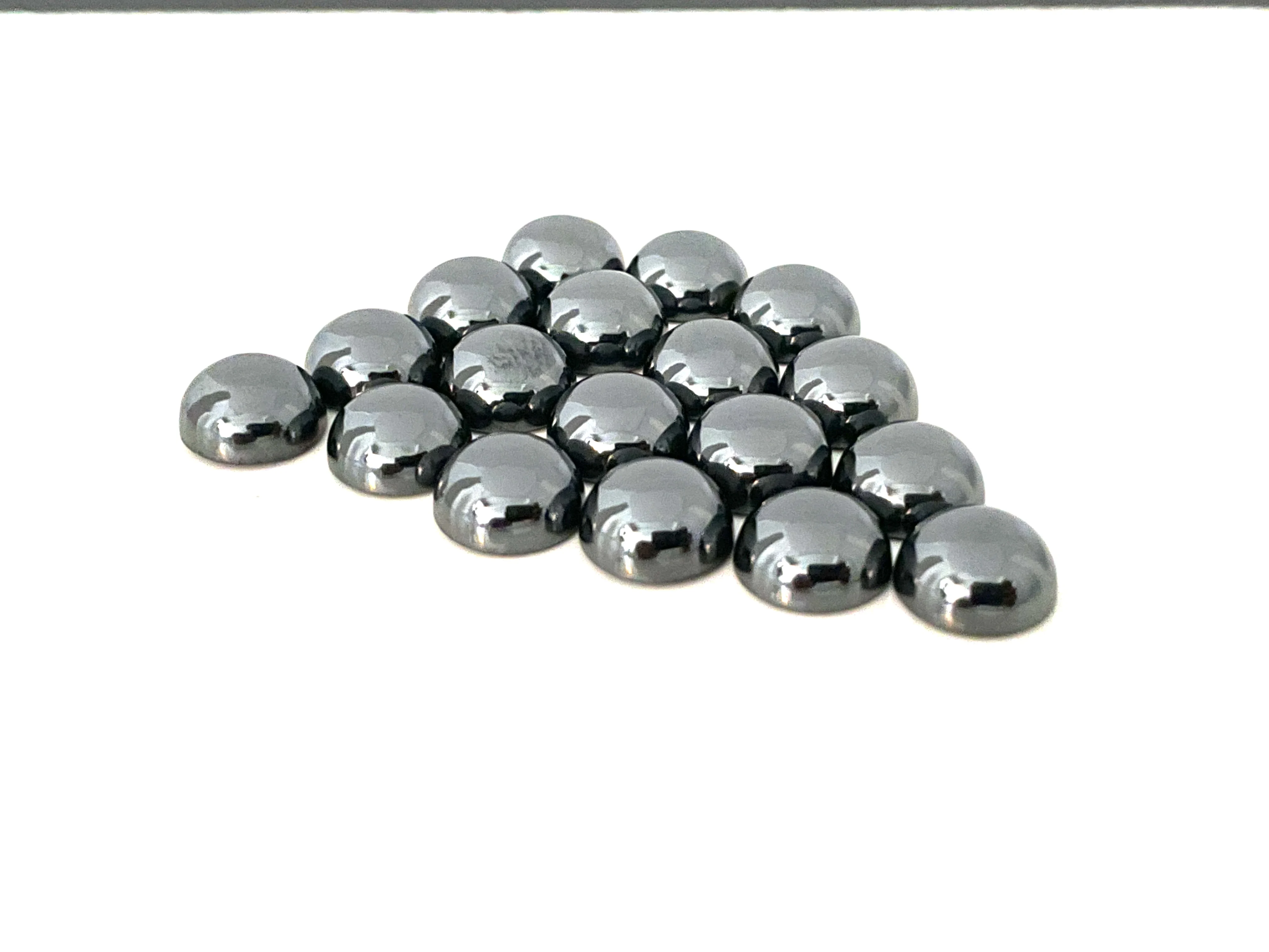 Grey Natural Gemstone Cabochon Cut 100% Natural Color Gun Metal Gemstone Black Round Colour Play or Fire Hematite Mulltiple Top