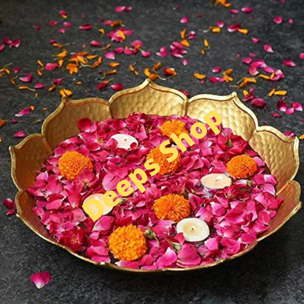 Lotus design urli diwali чаши золотого цвета держатель для свечей алюминиевые держатели