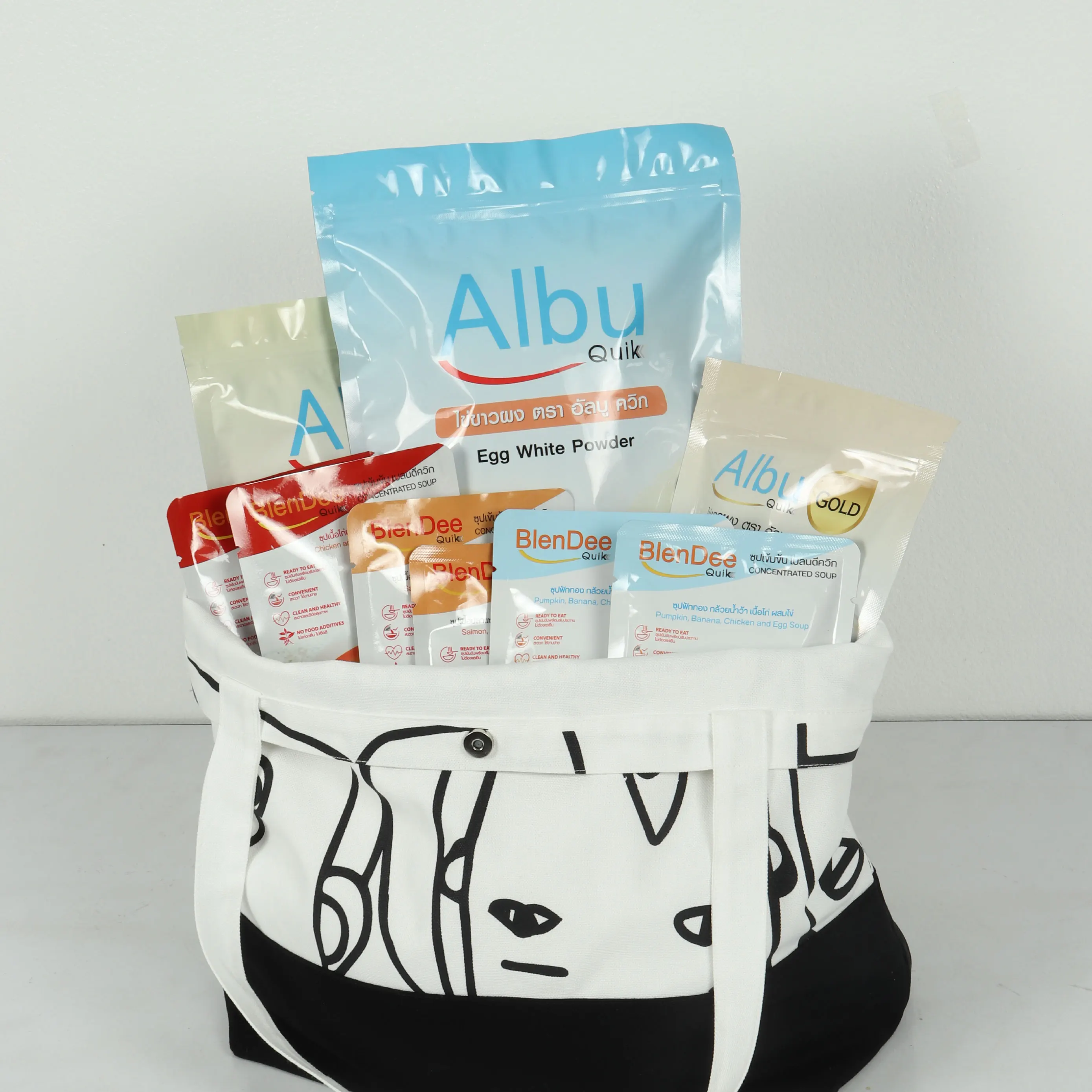 Top Quality Natural Flavor No Fat Chicken Egg White Powder in Ziplock Pouch Packing