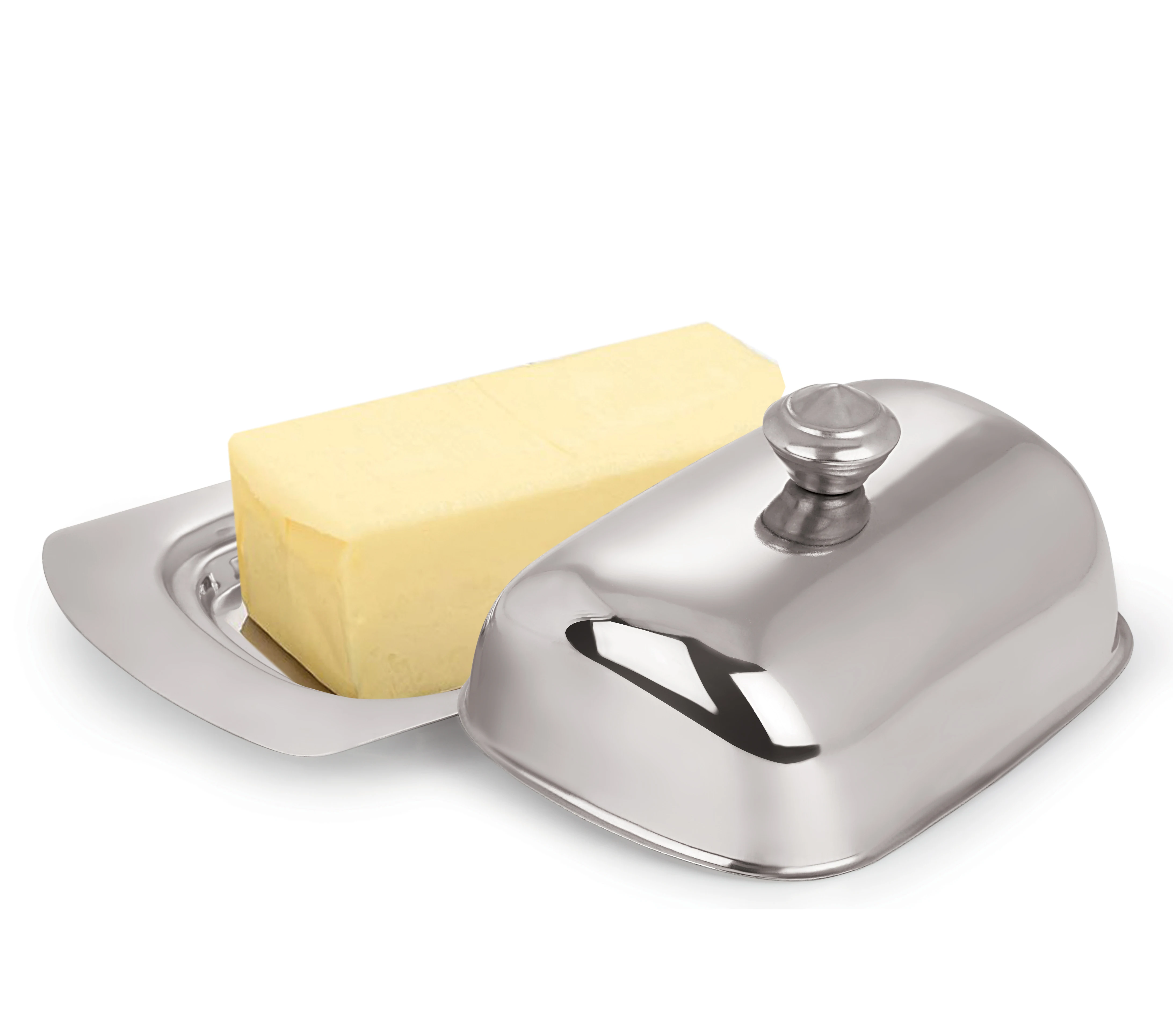 Good Quality Kitchenware Dome Shape Butter Dish Container With Cover