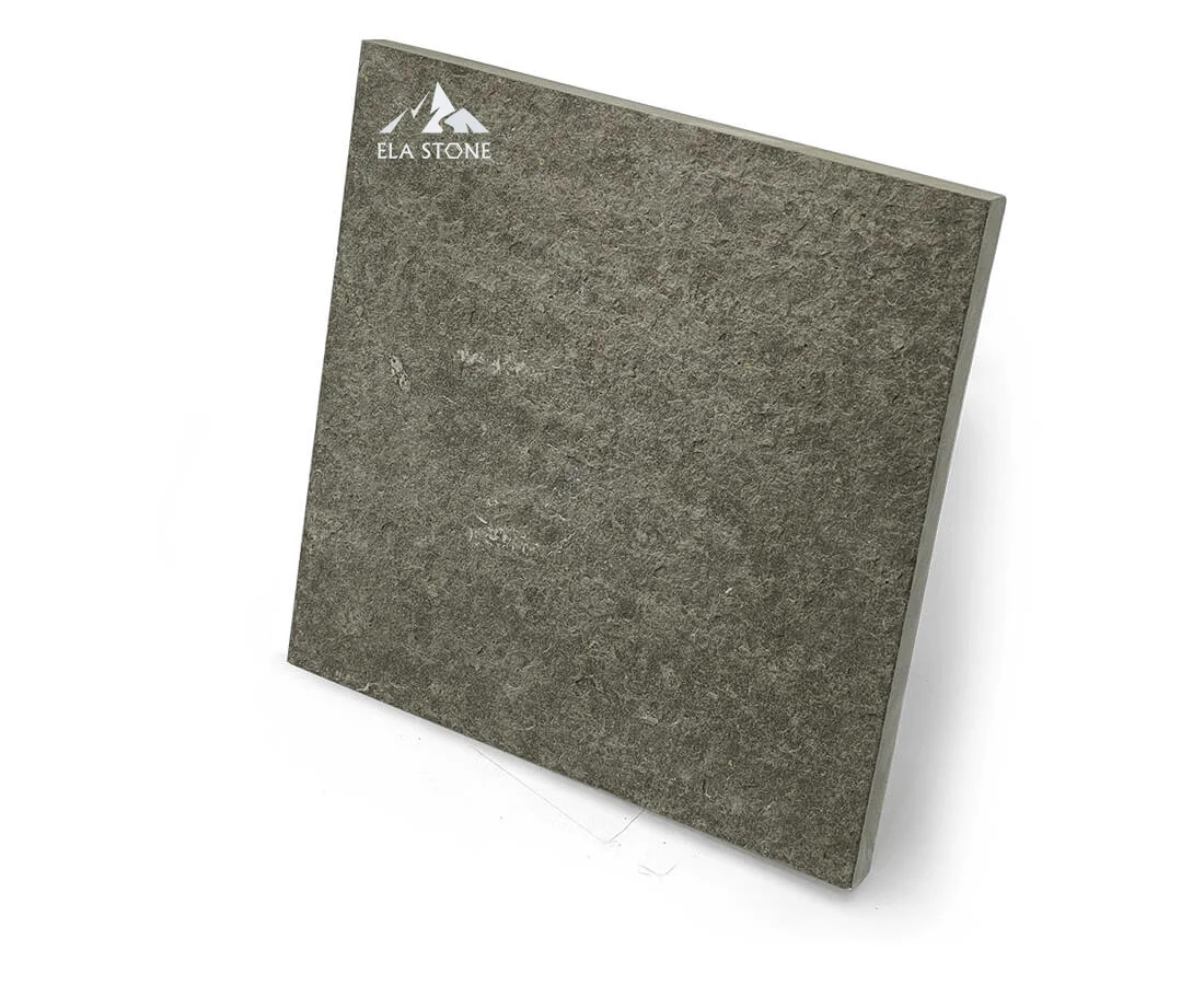 High Quality ELA Stone Modern Minimalist Midcentury Park Farmhouse Villa Flamed  Blue Limestone from Vietnam