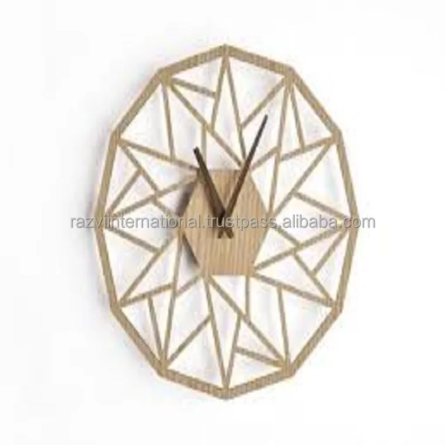 12 Inch Wooden Frame Classical Metal Wall Clock