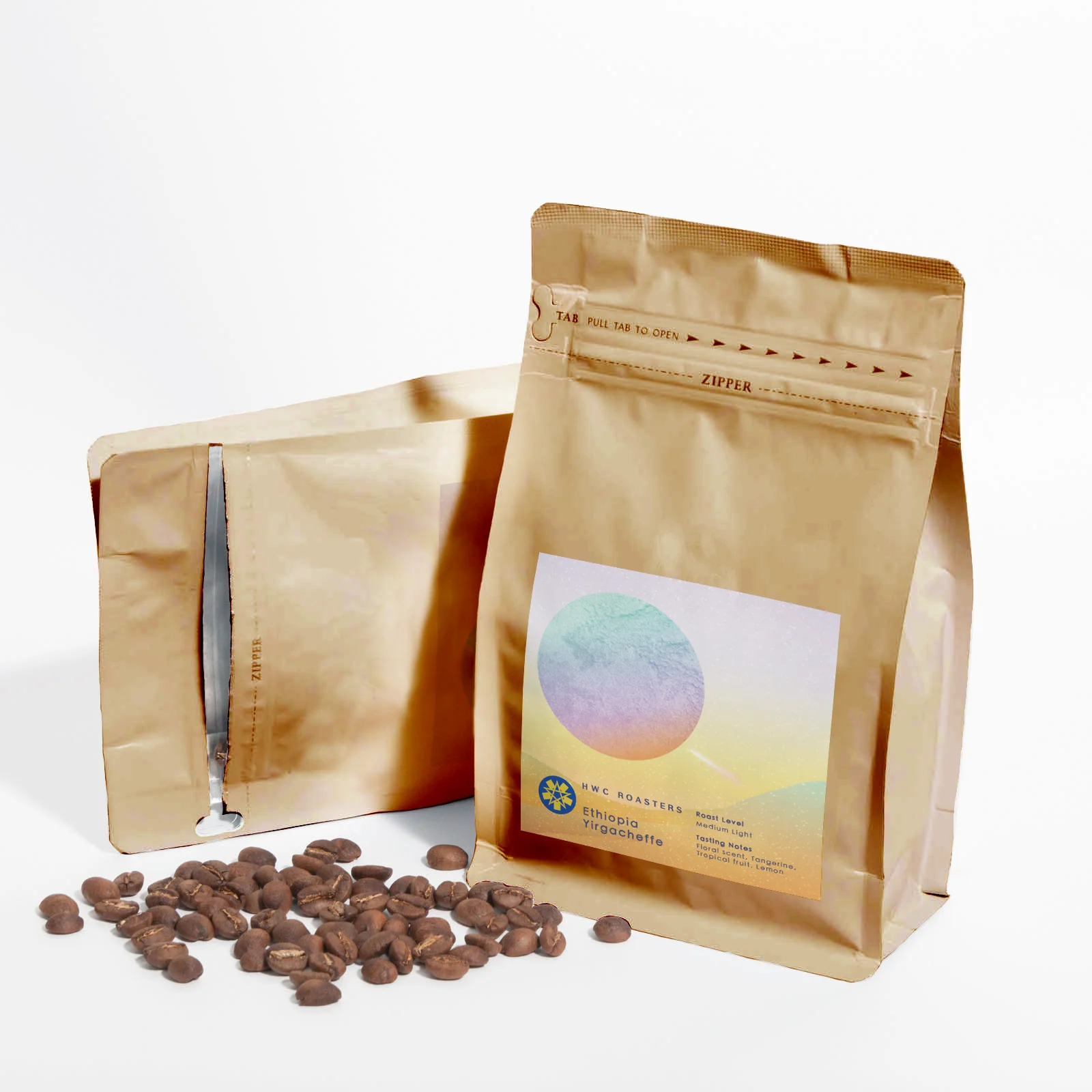 Single Origin Ethiopia Yirgacheffe hwc arabica roast whole bean coffee beans price