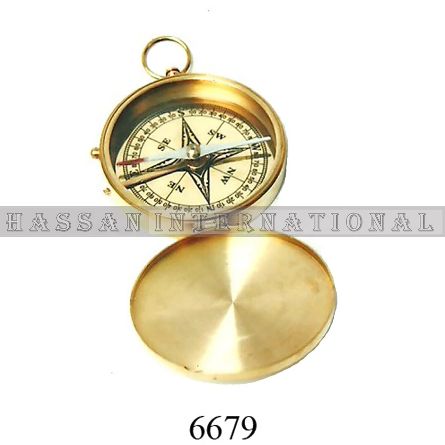 Nautical Brass Clinometer Compass Brunton Survey Compass Prismatic Camping Compass For sale