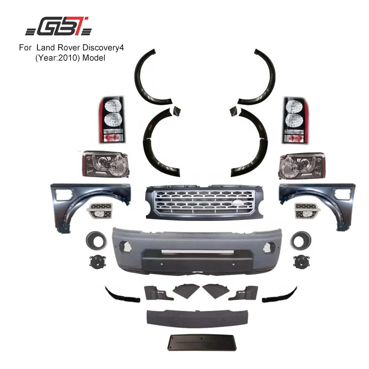 GBT facelift body kit include Front bumper with grille and headlights fender year 2010 for land rover range rover discovery4