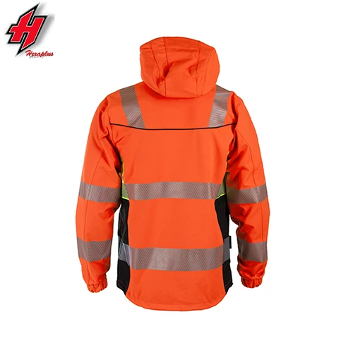 work jacket safety Wholesale Custom High Visibility FR Black Work Jacket