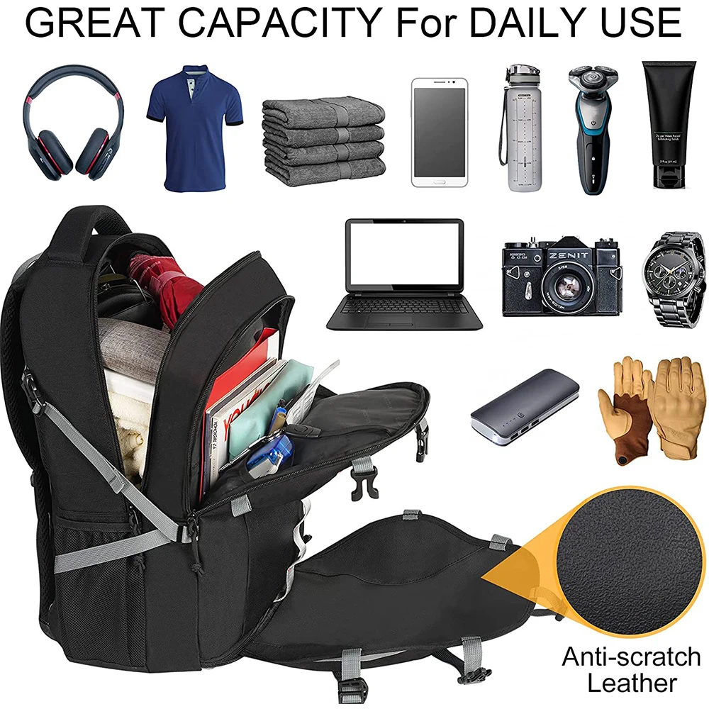 Motorcycle Helmet Backpack for Men Large Capacity Durable Riding 15.6INCH Laptop Cycling Hiking Helmet Catch Bag Basketball