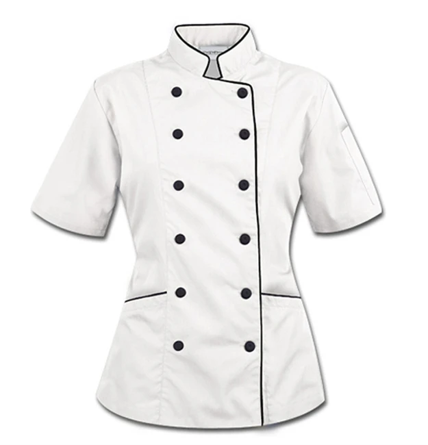 
Custom chef- uniform restaurant women chefs uniform jacket 