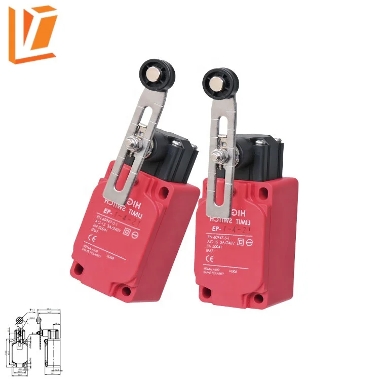 EP-1-4-21 Adjustable roller arm type waterproof safety metal limit switch