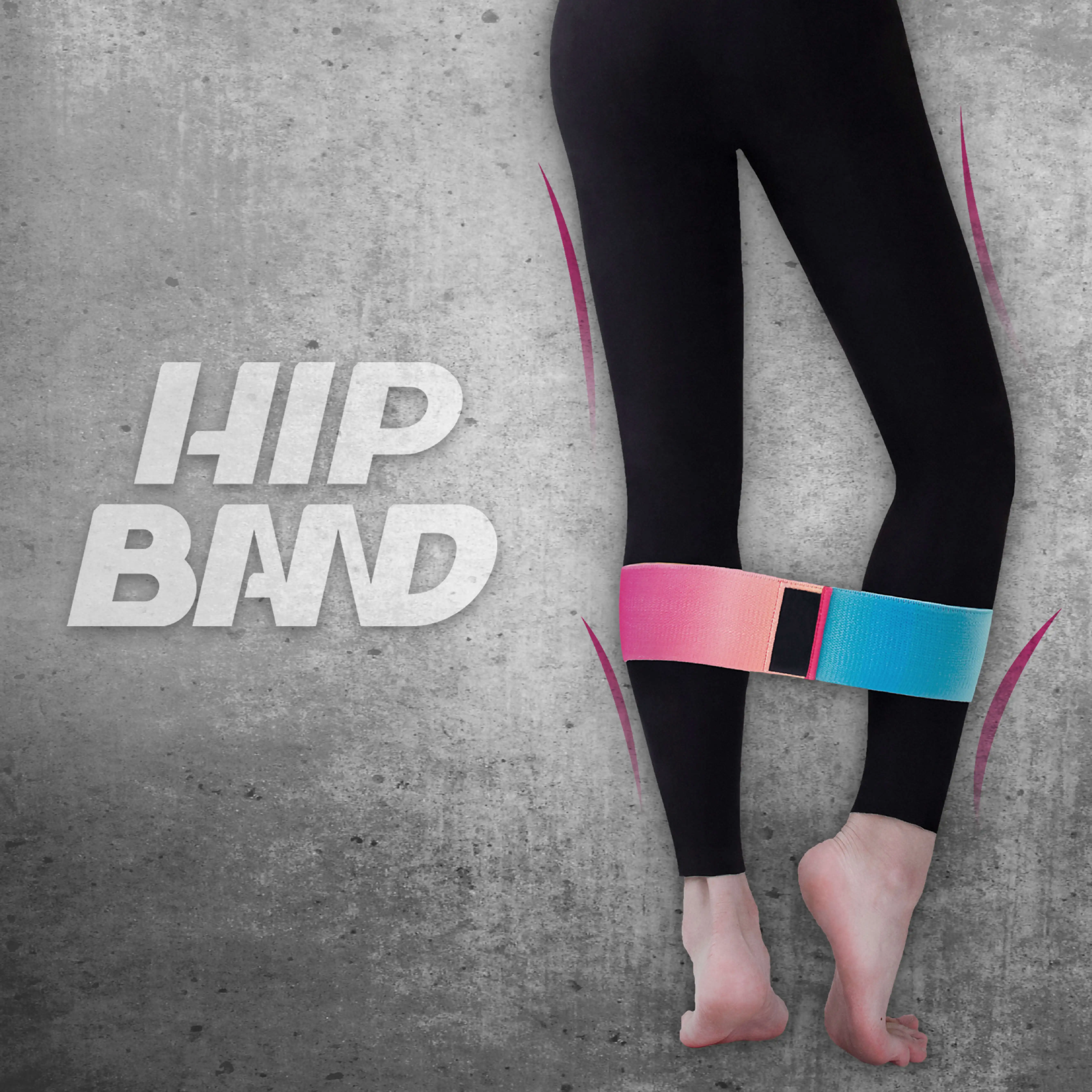 gym fitness elastic resistance band for hip