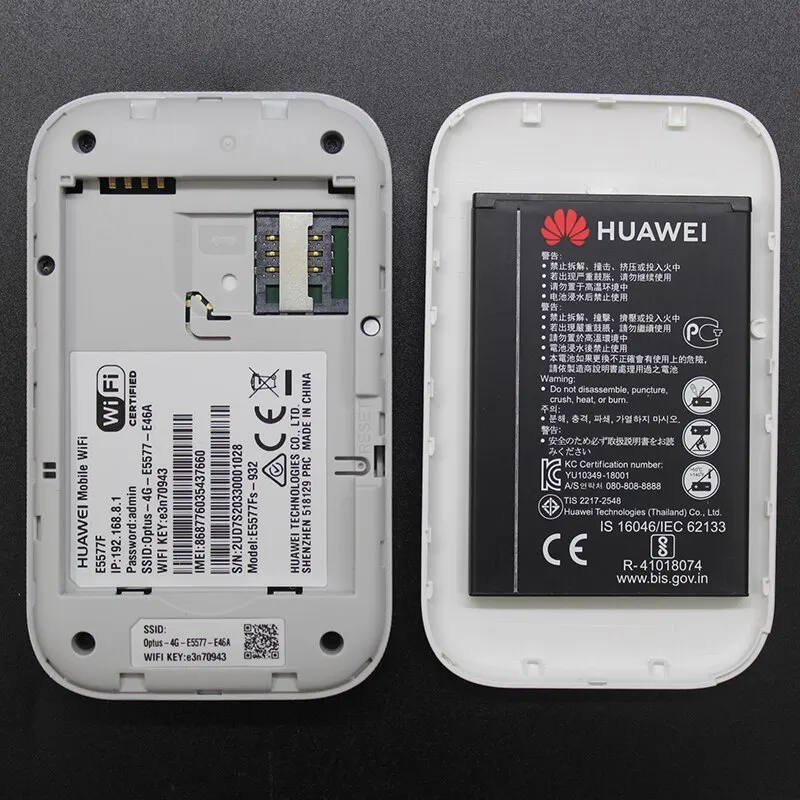 Huawei Mobile WiFi E5577 E5577Fs-932 4G 150Mbps LTE Cat4 Pocket Mifi Hotspot 4G Wireless WiFi Router