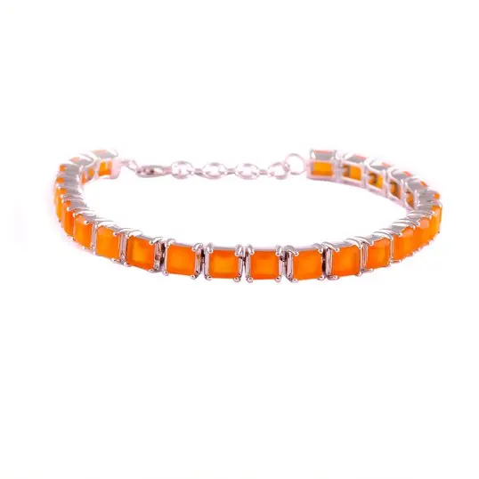 Amethyst Bracelet square 5mm