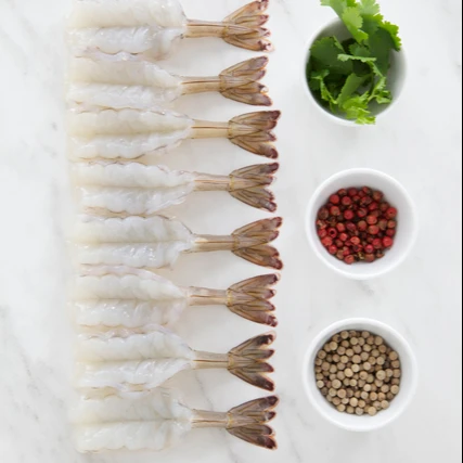 Top Product Frozen Shrimp Peeled Tail On White Vannamei Shrimp for Retail and Food Services made in Thailand by Thai Union Group