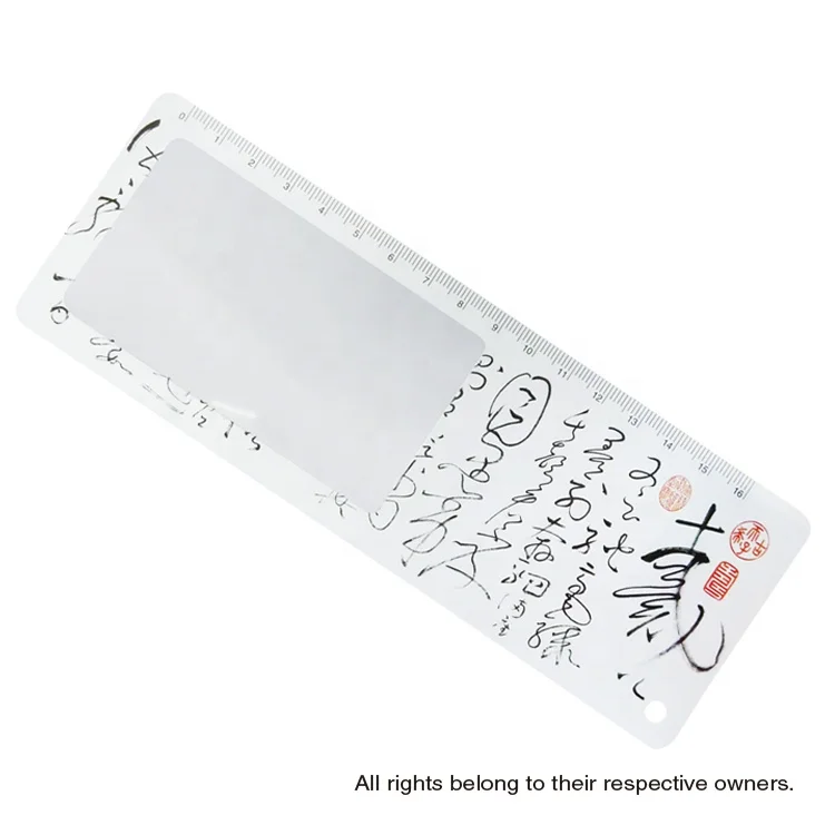  Wholesale Creative Gift Custom Plastic Pvc Durable Magnifying Bookmark