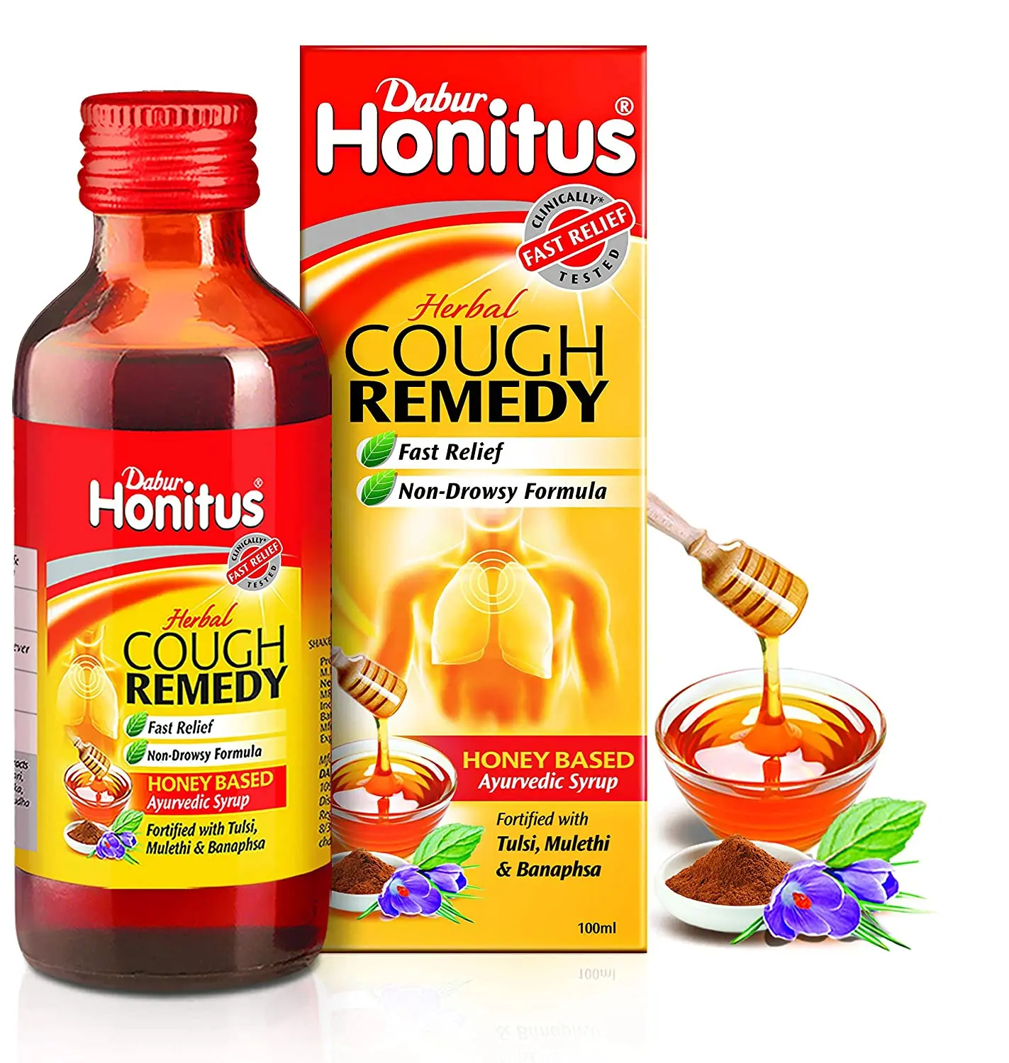 Сироп От Кашля Dabur honите (200 мл) для болей в горле кашля и заложенности груди