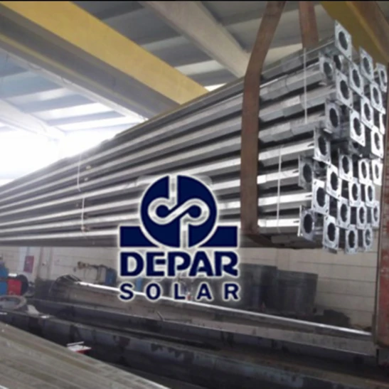 14 m Tubular Road and Street Lamp Post / Hot Dip Galvanized Lighting Pole / Solar Lighting Pole Steel LED Lighting Pole
