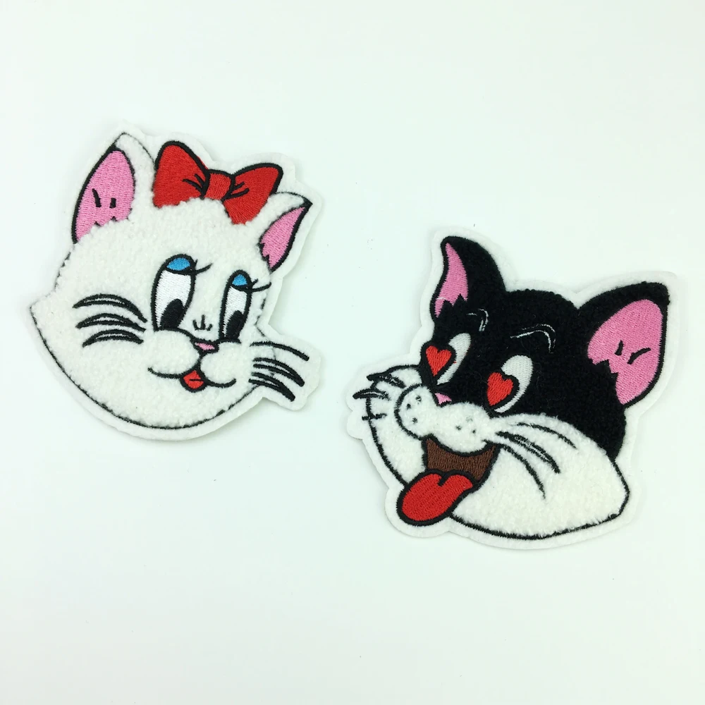 Оптовая продажа нашивки из синели с животными на подкладке под заказ для толстовки