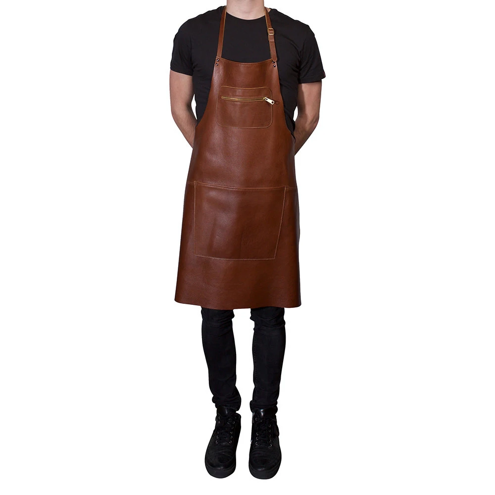 Многофункциональные фартуки из натуральной кожи регулируемые для уборки с несколькими карманами большие размеры