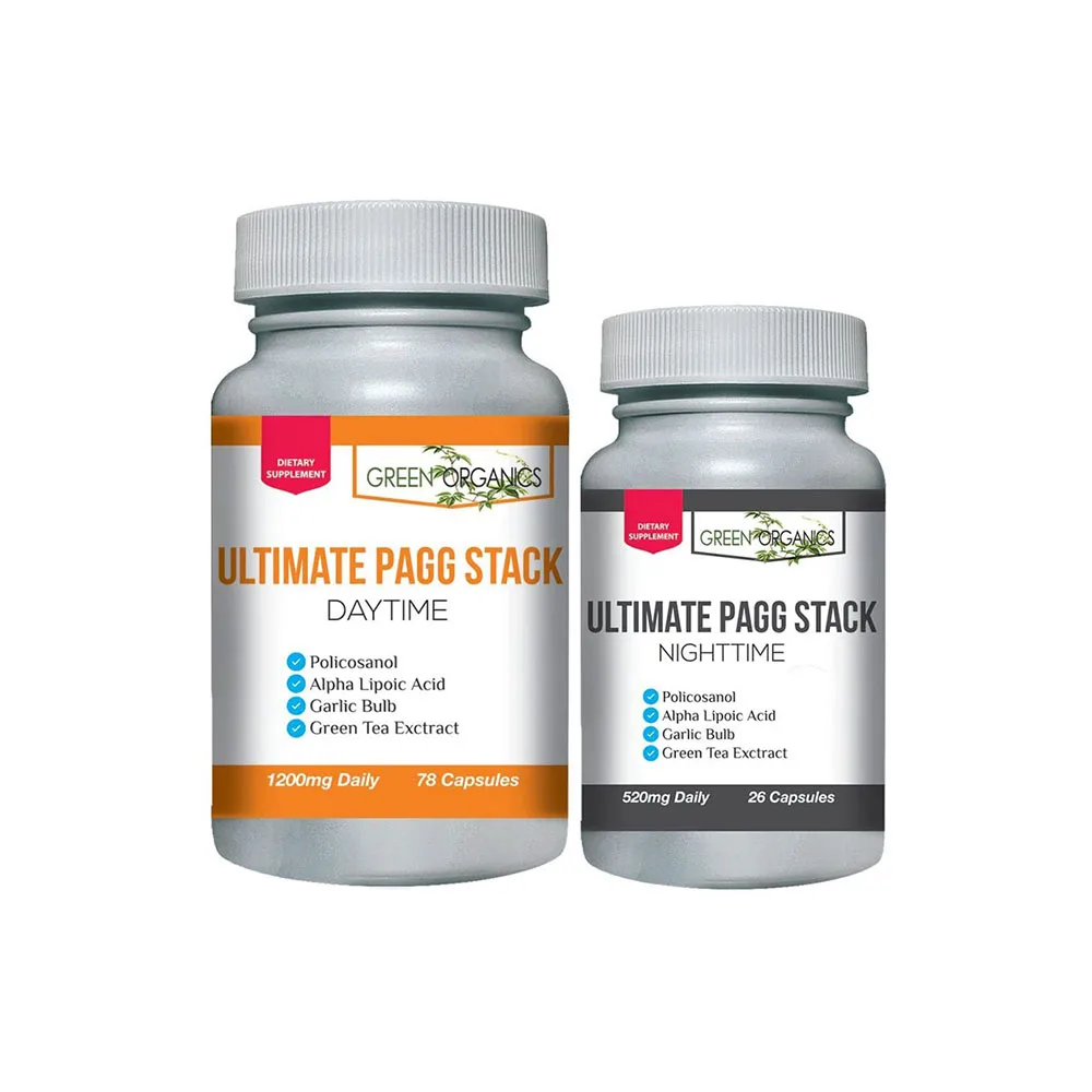 Ultimate PAGG Stack 4 часа тела от Tim Ferriss, поликосанол альфа-Липовая кислота, зеленый чай, флавонолы, экстракт чеснока