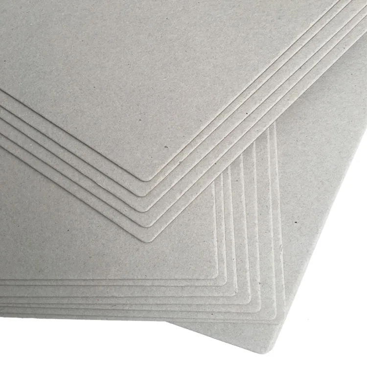 China Recycled pulp Double Sides Grey Color 750gsm 1.2mm Thick Straw Board Sheets