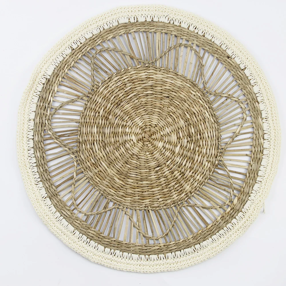 New Collection Sustainable Seagrass Wicker Placemats Wicker Dining Table Mat Made In Vietnam
