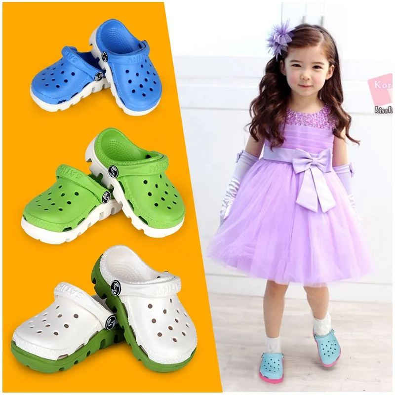 
Classic design high quality beautiful health care antibiosis anti-skid beach student water footwear baby sandal kids clogs shoe 
