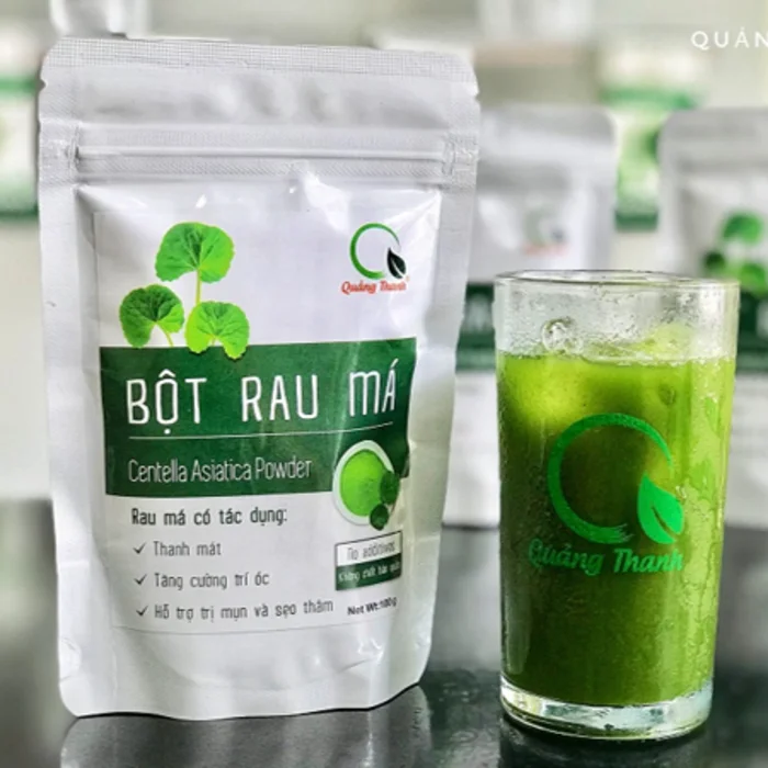 One Year Shelf Life Leaf Part Pennywort Powder, 10 packs x 17g (1 box) Export From Vietnam