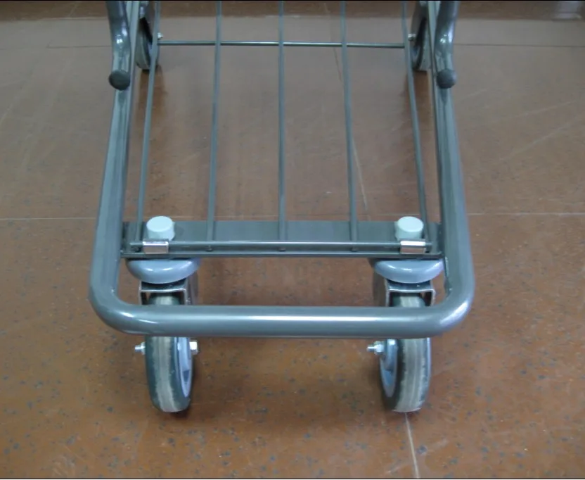 MOQ 50 PCS 220L Supermarket Steel Shopping Cart, Grocery Metal Cart
