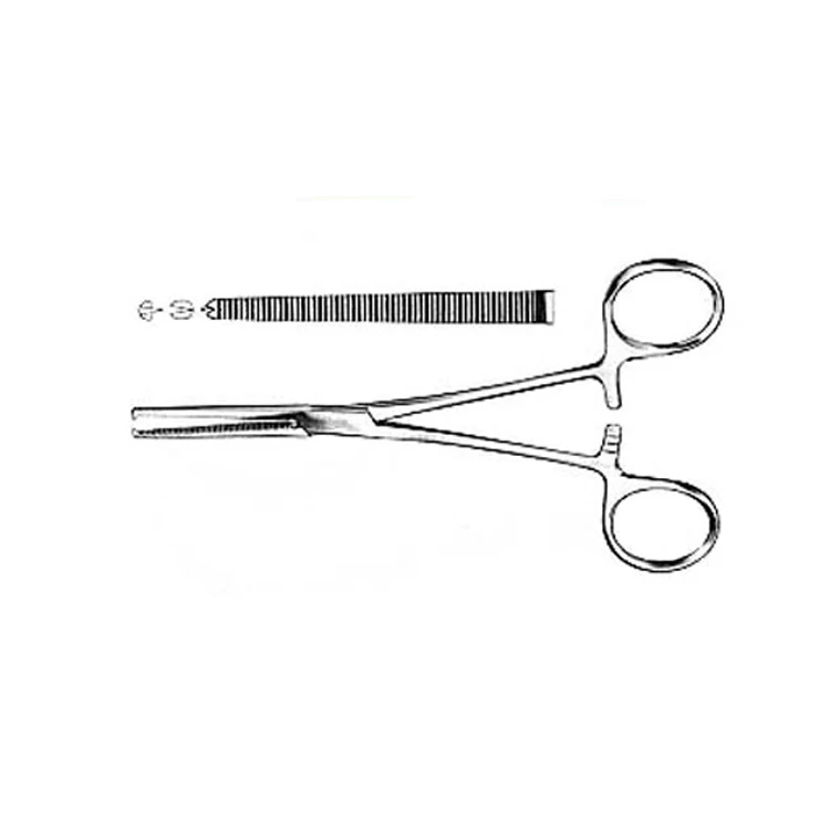 Surgical Instruments Straight Stainless Steel Forceps Dressing Spring Type