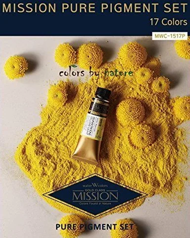Mijello MISSION Gold Class Pure Pigment Watercolor Set (15ml) 34 /24/17 colors