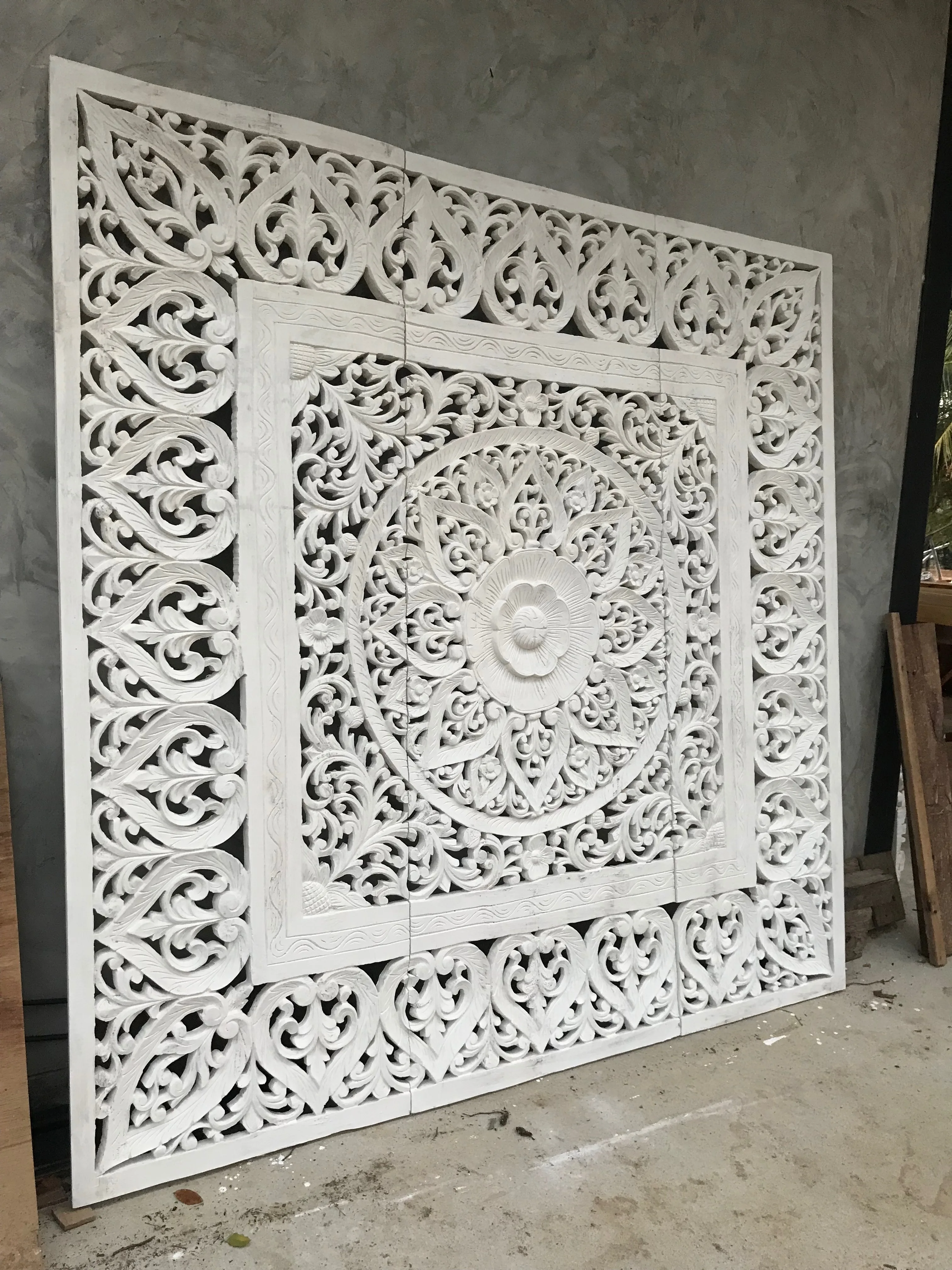 carved wood panels wall art