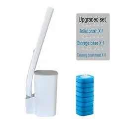 2022 Sponge Head Eco Dispensing Plastic Designer Smart Premium Cleaning Disposable Toilet Brush
