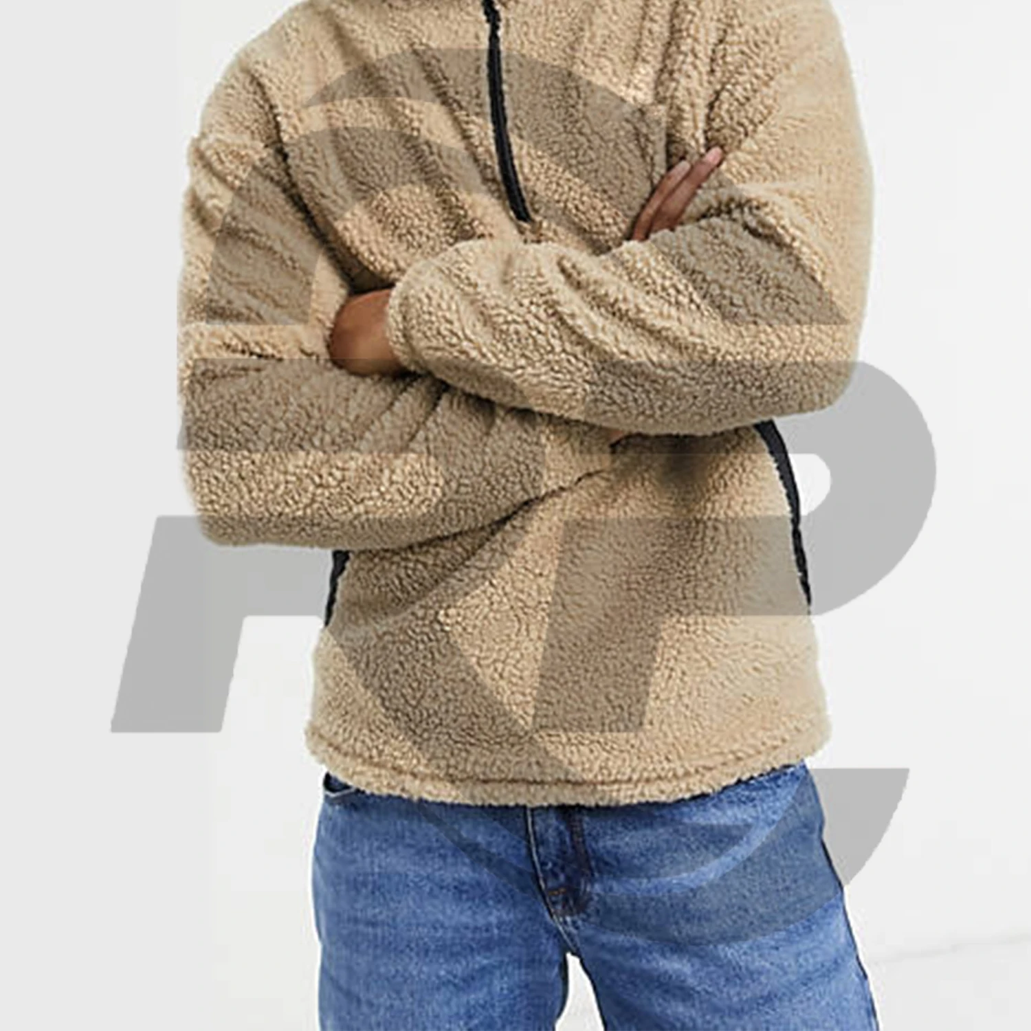 Новое поступление плюшевые толстовки на молнии с длинным рукавом для мужчин