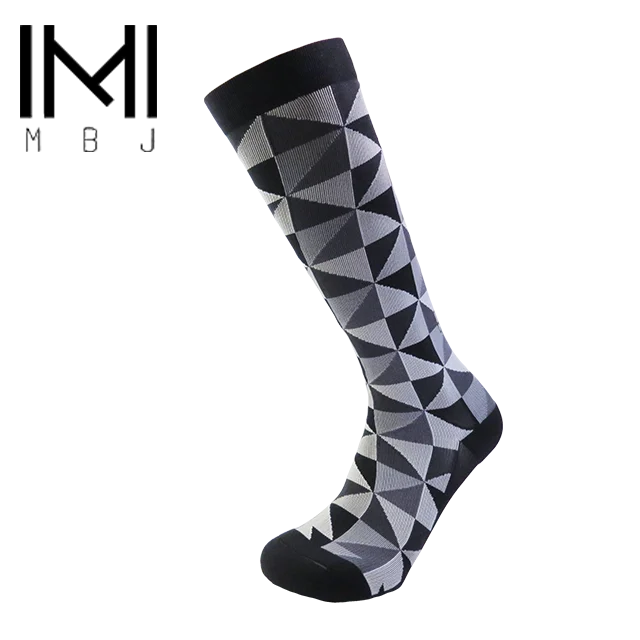 Модные черные Компрессионные носки MBJ до колена для катания на лыжах