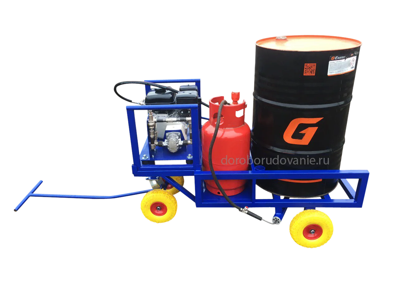 Bitumen Sprayer With Heating And Trolley BE-2T Road Sealing Machine Bitumen Spreader Road Crack Sealing Machine