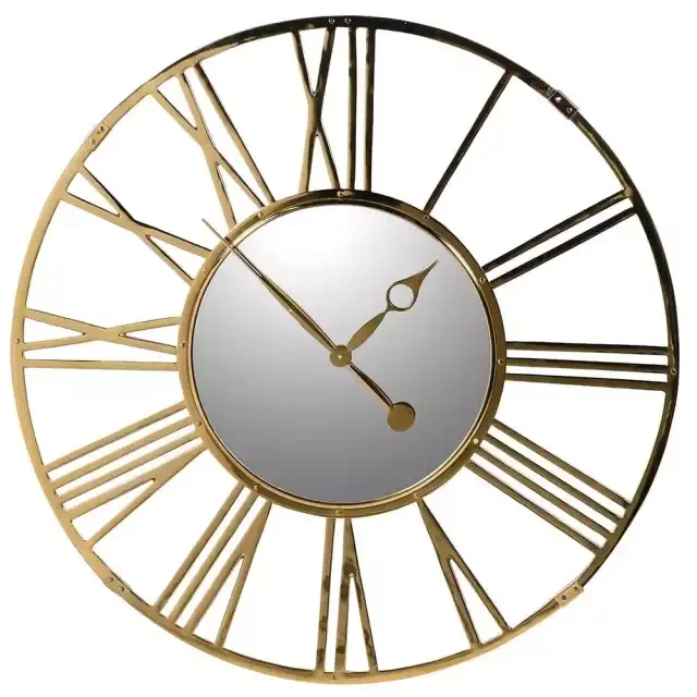 Modern wall clock for Living Room Bed Room hotel Home Metal Wire Stylish wall decorative Gold color Best design Dots wall clock