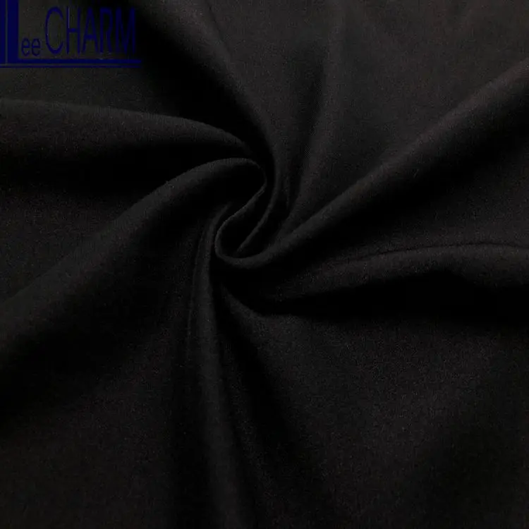 WP1380 Taiwan High Quality 100 Polyester Black Satin Nida Abaya Fabric
