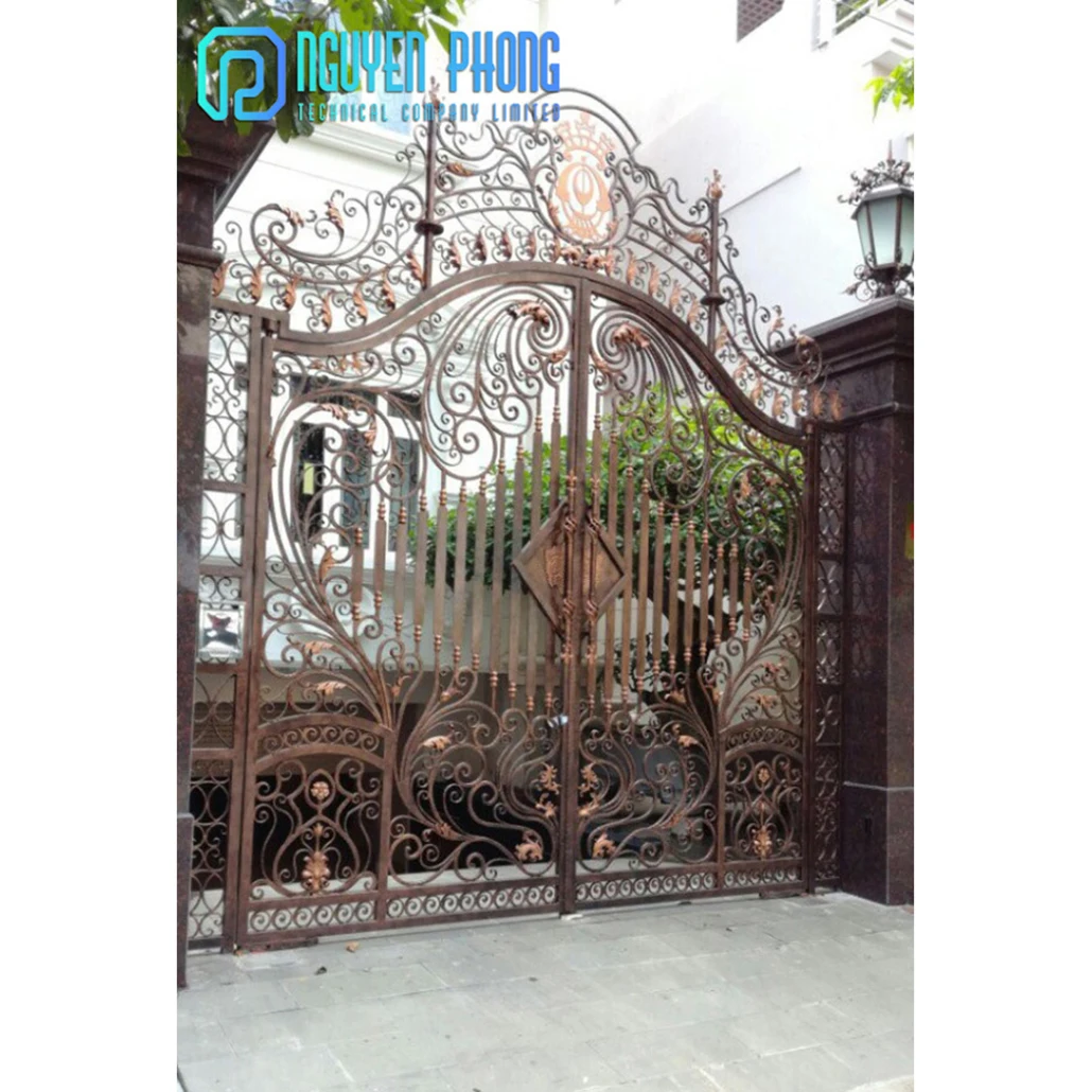 Best Selling Products Manufacturing Factory Classical Art Forged Wrought Iron Main Gate For House