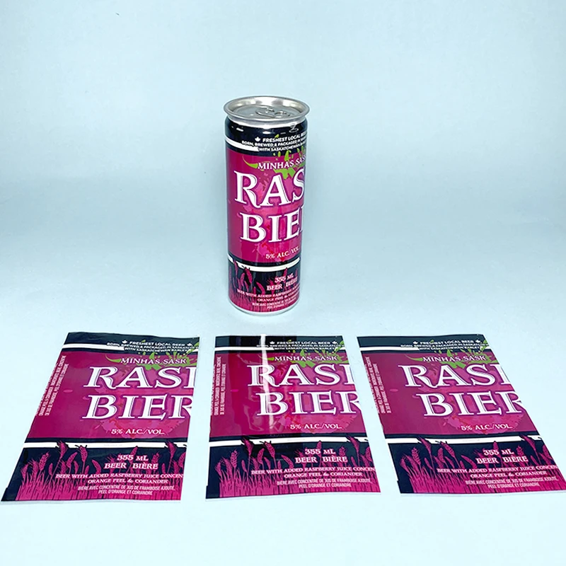 Printed pvc shrink sleeve Aluminum Soda Beverage Can Packing,Custom Beer Aluminum Cans Packaging Shrink Label