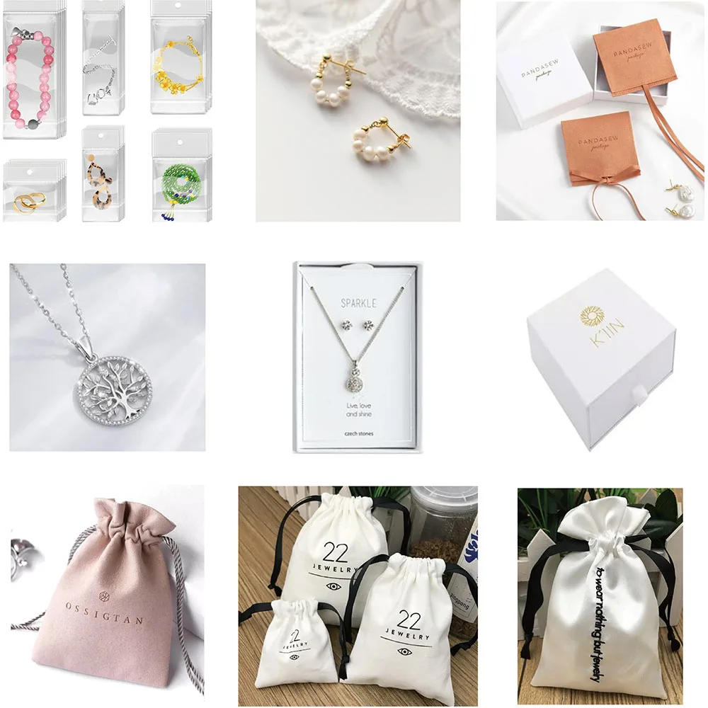 bulk flocking package custom logo storage velvet insert jewelry boxes